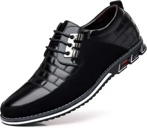 Men's Premium Casual Lace Up Walking Shoes Business Driving Oxford Shoes