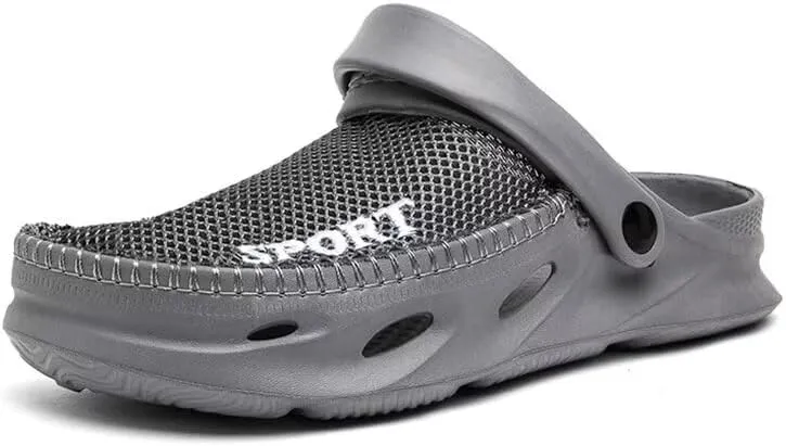 Men's Soft Breathable Mesh Summer Slippers for Outdoor Walking Beach
