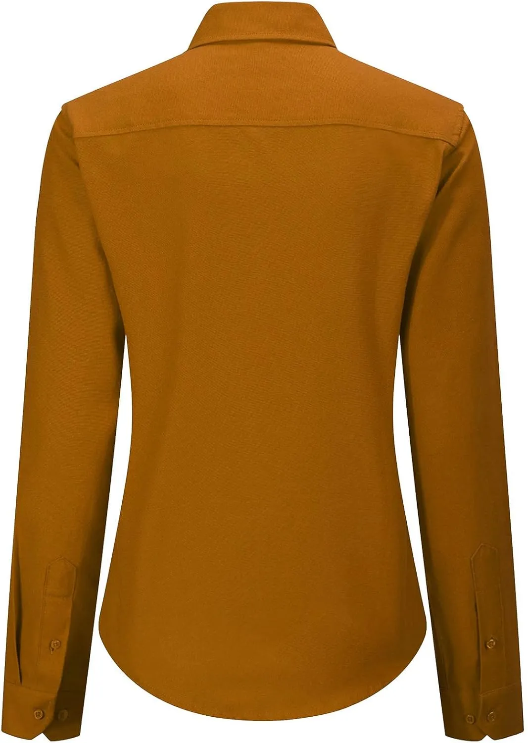 MGWDT Button Down Shirt Women Long Sleeve Blouse Oxford Shirt Classic-Fit Cotton Tops Wrinkle Resistant (2XS-3XL)