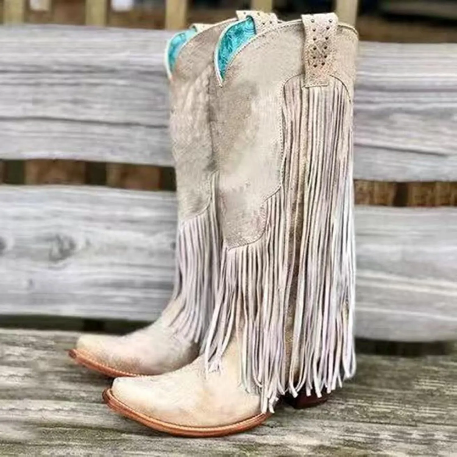 Mid Calf Cowboy Boots for Women Low Heel Black Leather Boots for Women Knee High Heels Wide Calf White Cowboy Boots Women Above the Knee Boots for Women Leather Black Mid Calf Boots for Women Dressy