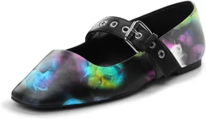 miss left Women Adorable Closed Square Toe Mary Jane Flats Buckle Straps Low Heel Pumps Comfort Ballroom Party Dress Shoes Size 4-16 US