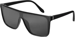 mosanana Polarized Oversized Square Sunglasses for Women Men, Trendy Flat Top Fashion Shield Shades MS52363