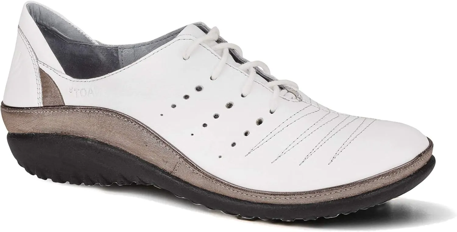 NAOT Footwear Women’s Kumara Lace Up Oxford with Cork Footbed and Arch Support Footbed - Lace Up Shoe - Comfort and Support- Slip Resistant - Lightweight and Perfect for Travel