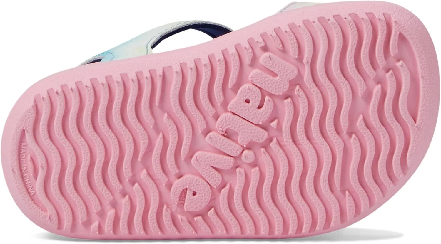 Native Shoes Kids Charley Sugarlite Print Flat Sandals for Little Kid - Hook-Loop Closure with EVA Footbed, and Eye-Catching Design