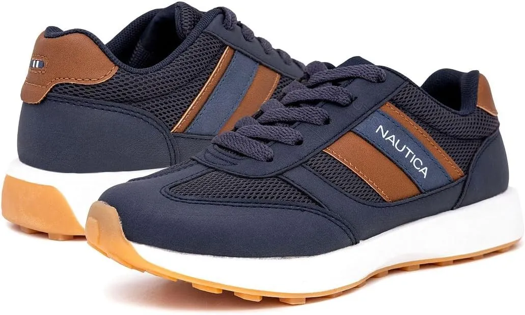 Nautica Kids Boys Casual Lace-Up Fashion Sneakers Oxford Comfortable Walking Shoe (Big Kid - Little Kid - Toddler)
