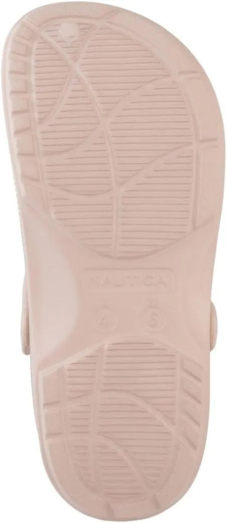 Nautica Women's Clogs - Athletic Sports Sandal - Water Shoes Slip-On with Adjustable Back Strap - Beach Sports Shoe - River Edge