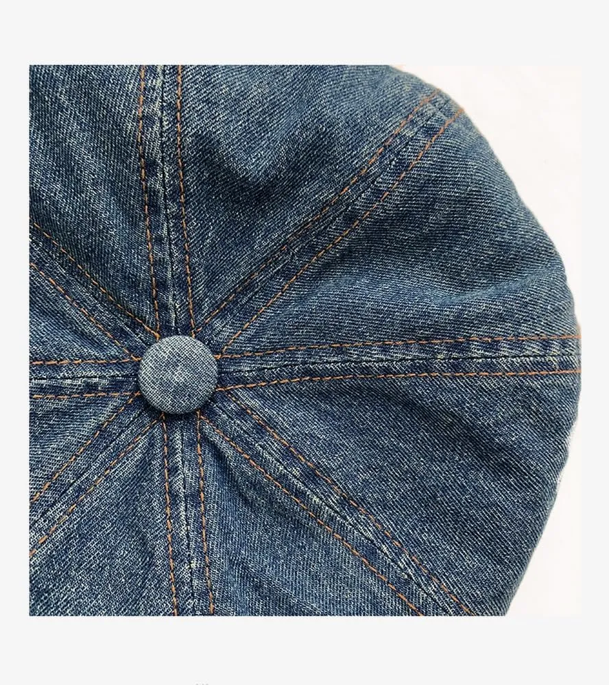 Newsboy Beret Caps for Women Men Cap Denim Autumn Spring Cabbie Painter Paperboy Hats