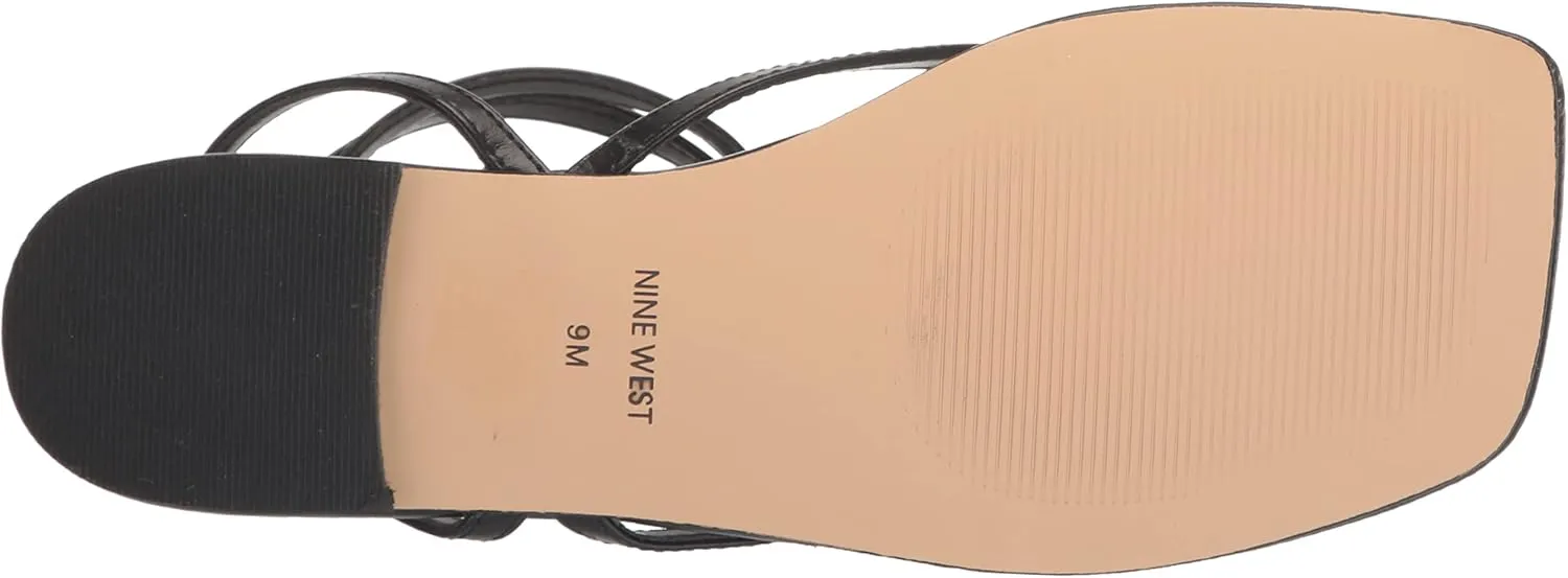 Nine West Women's Nelson Ankle Wrap Flat Sandal