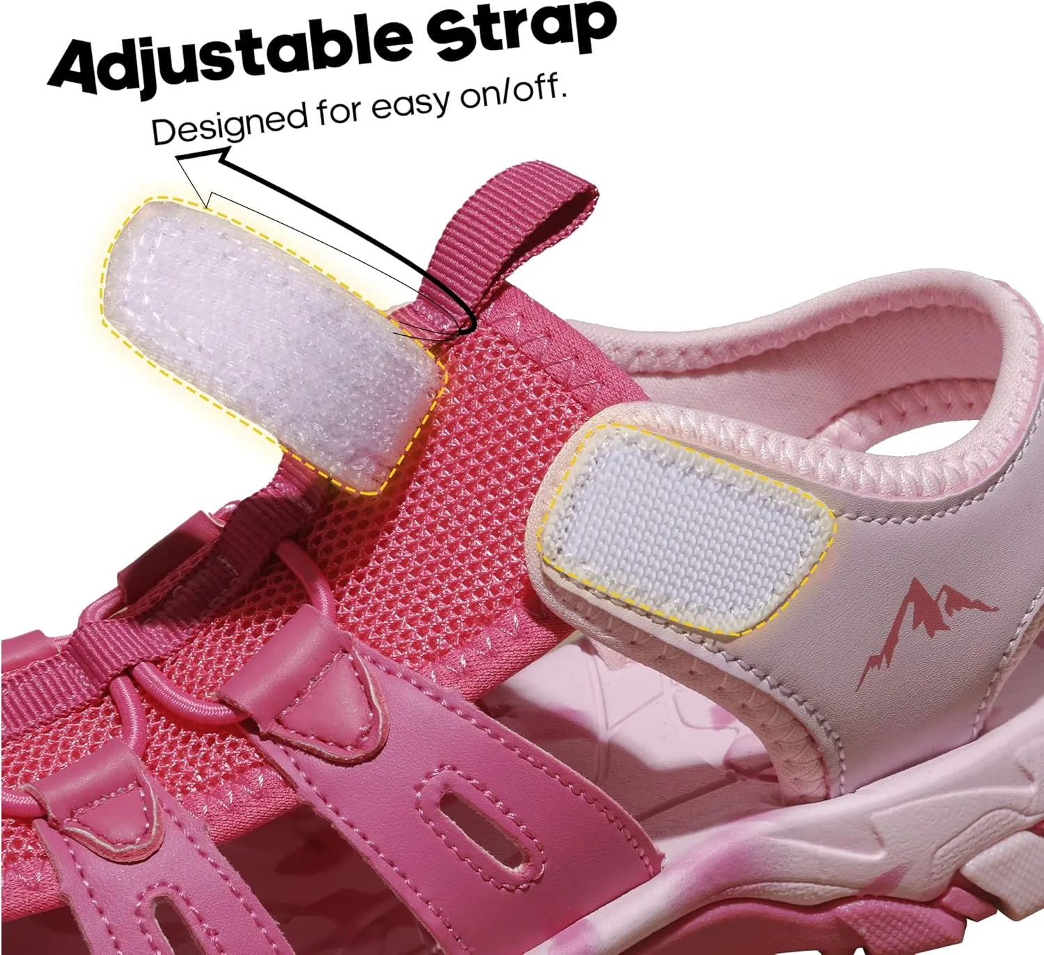 NORTIV 8 Toddler Sandals Summer Boys Girls Kids Sandals Closed-toe Water Hiking Lightweight Athletic Outdoor