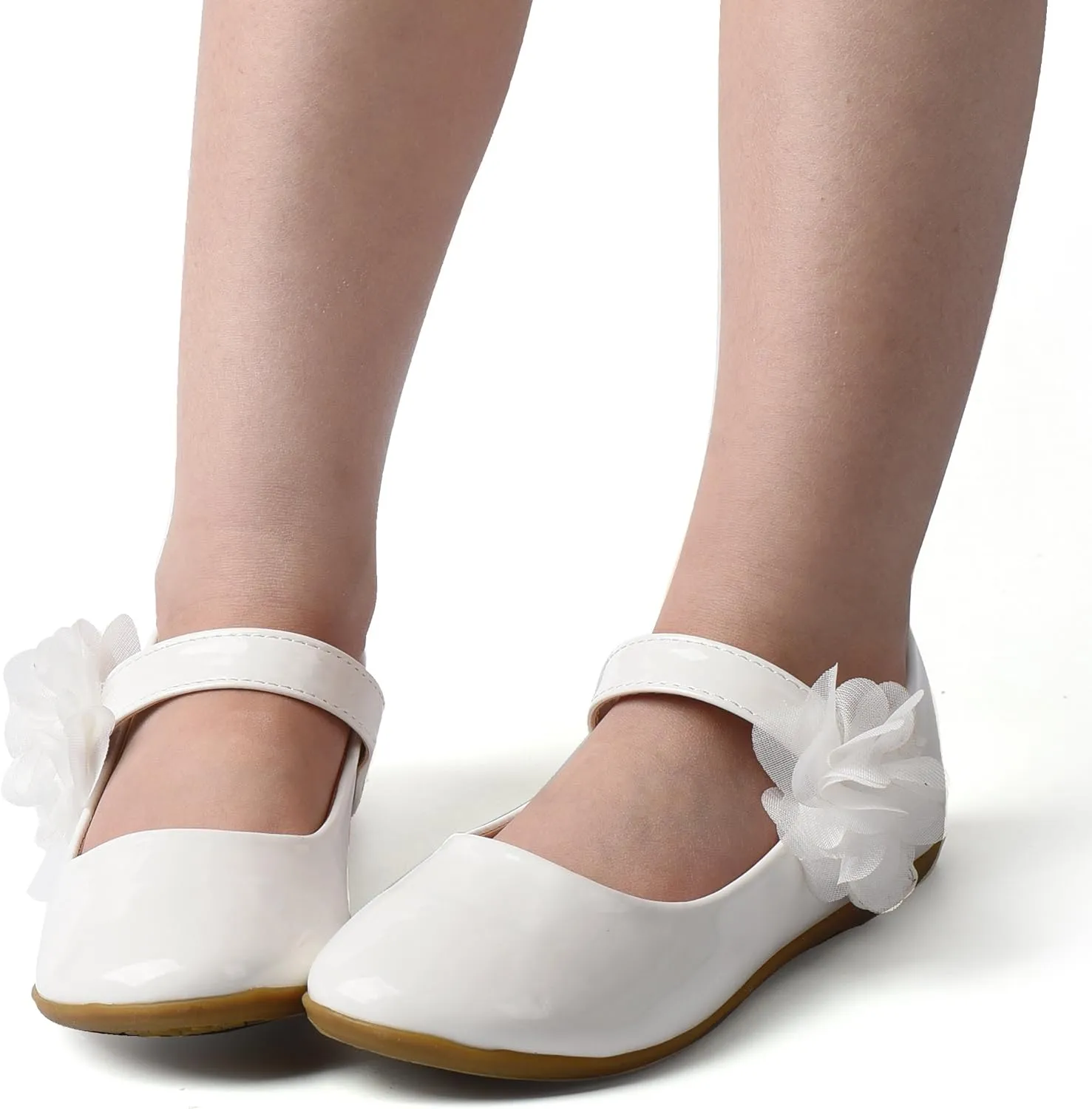 Nova Utopia Toddler Little Girls Dress Ballet Mary Jane Bow Flat Shoes