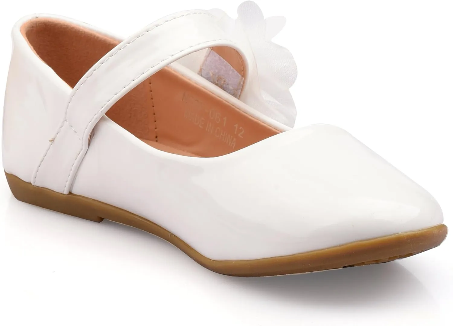 Nova Utopia Toddler Little Girls Dress Ballet Mary Jane Bow Flat Shoes