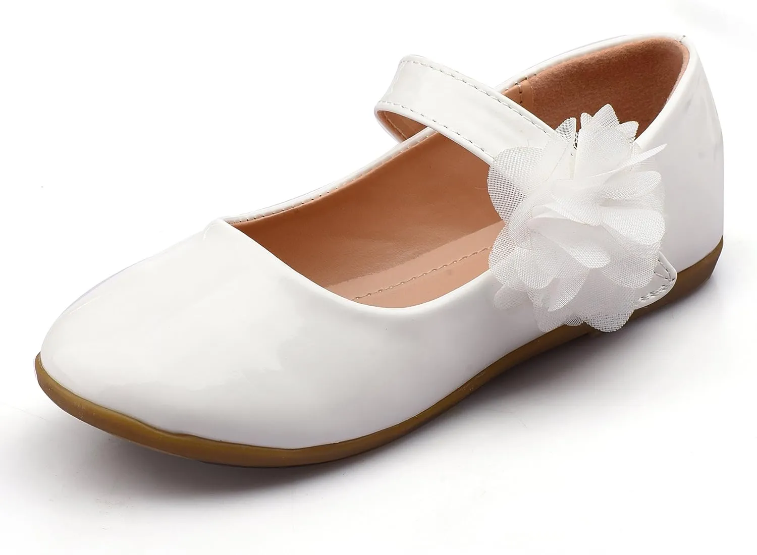 Nova Utopia Toddler Little Girls Dress Ballet Mary Jane Bow Flat Shoes