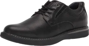 Nunn Bush Men's BAYRIDGE Plain Toe Lightweight Leather LACE-UP Oxford, Black, 7.5