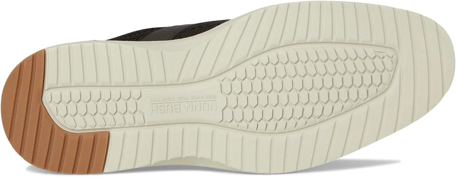 Nunn Bush Men's Griff Plain Toe Oxford Lightweight and Comfortable for All Occasions Knit Lace Up
