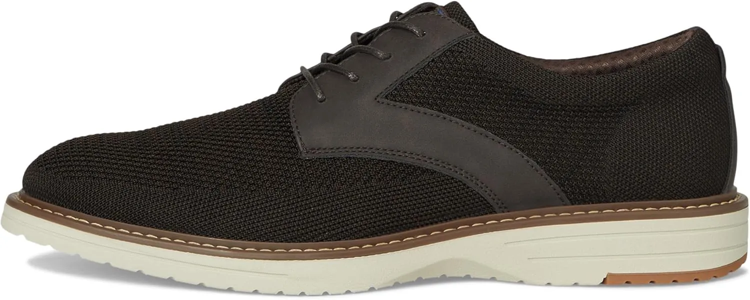 Nunn Bush Men's Griff Plain Toe Oxford Lightweight and Comfortable for All Occasions Knit Lace Up