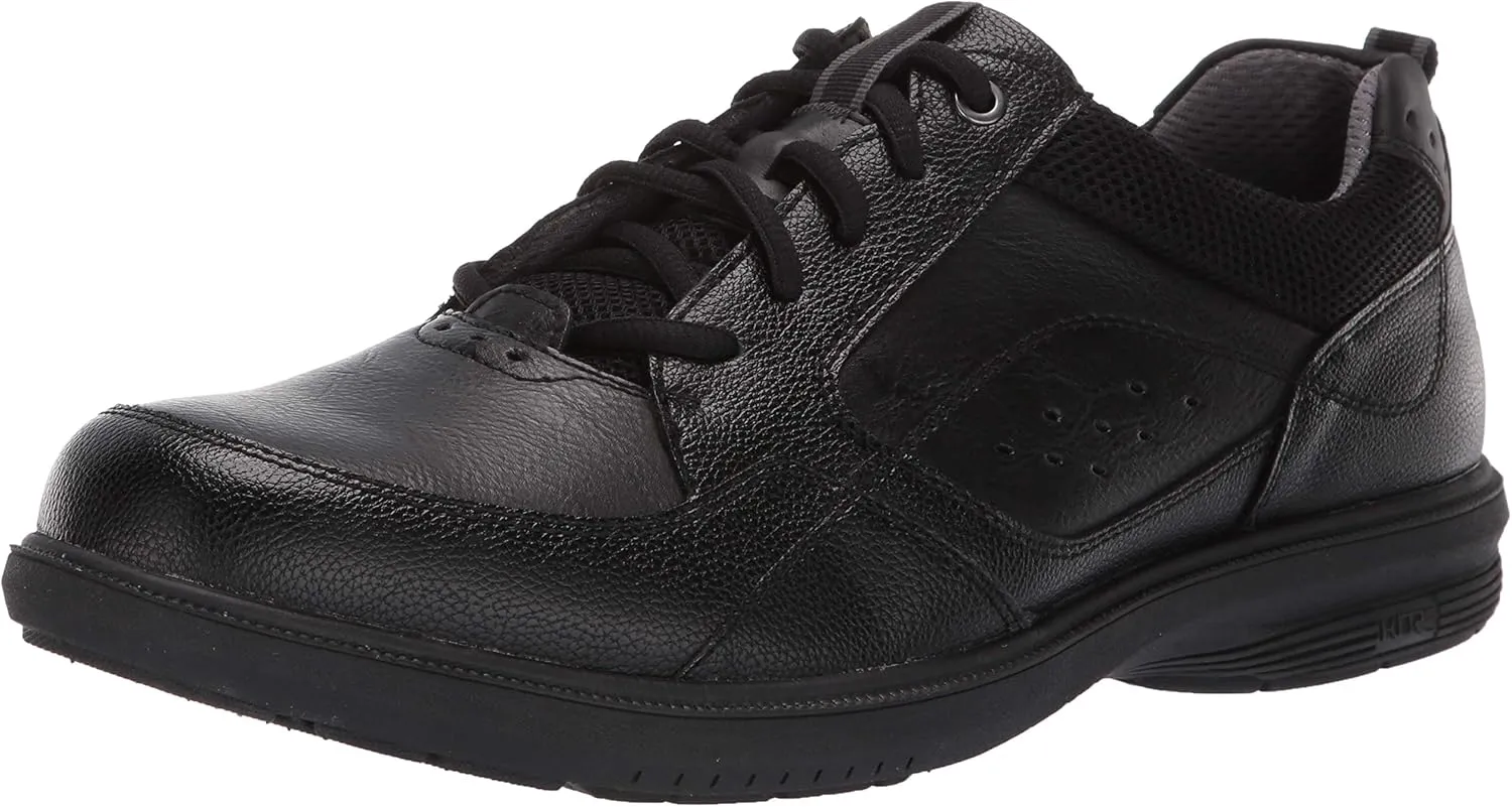 Nunn Bush mens Kore Moccasin Toe Lace Up Oxford Walking Shoe, Black, 10.5 US