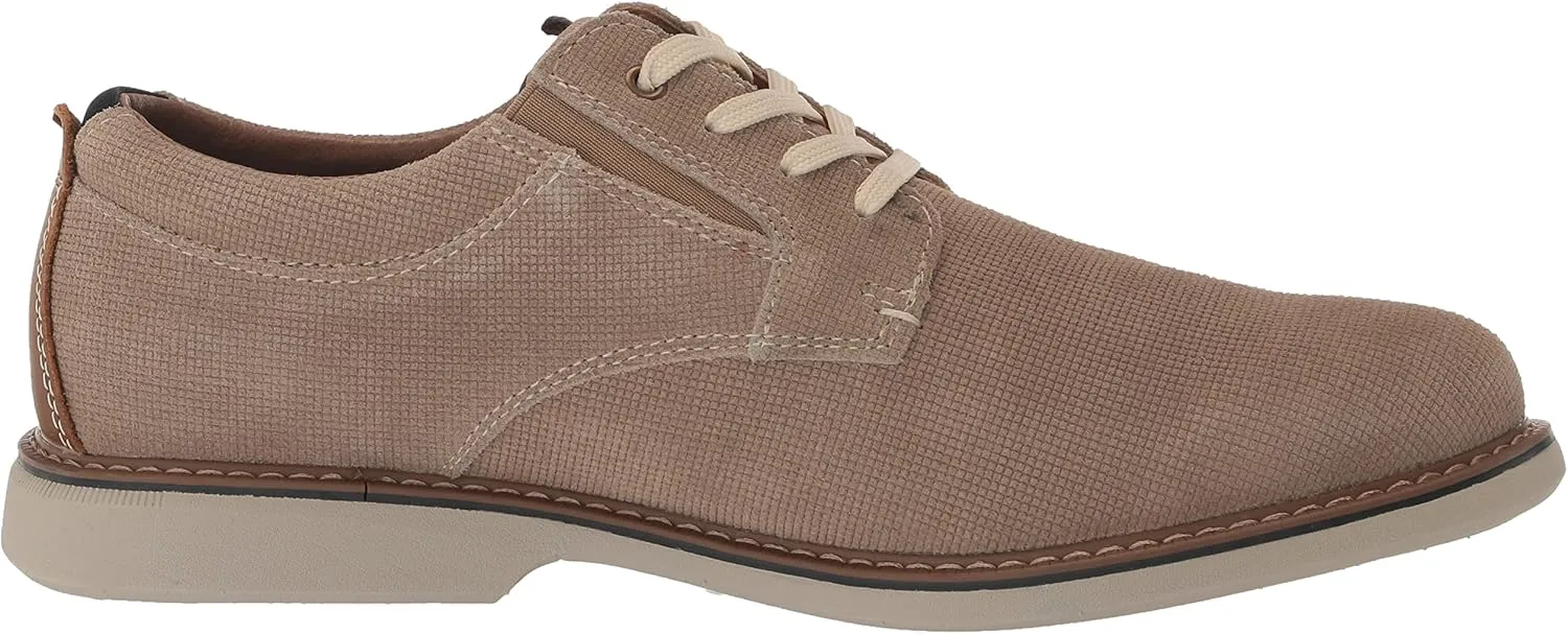 Nunn Bush Men's Otto Plain Toe Oxford Leather Lace Up with Lightweight Sole