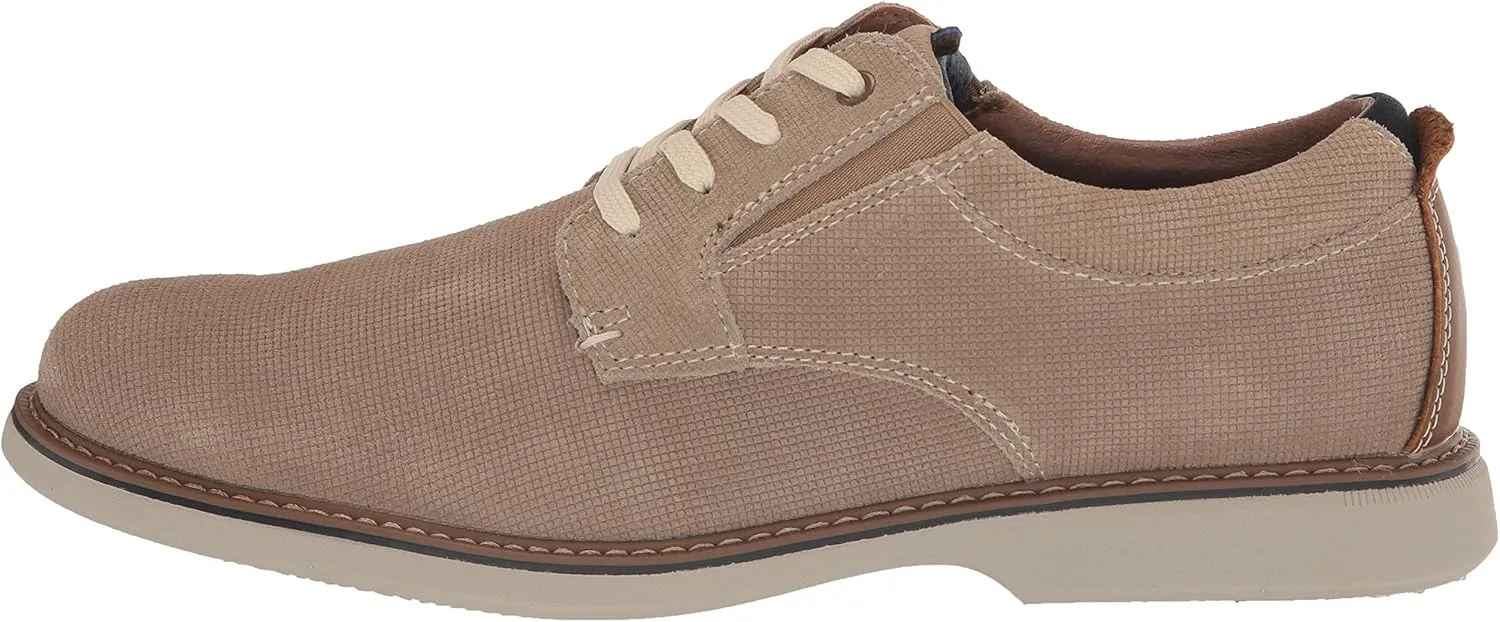 Nunn Bush Men's Otto Plain Toe Oxford Leather Lace Up with Lightweight Sole
