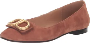 NYDJ Women's Faiza Suede Ballet Flat