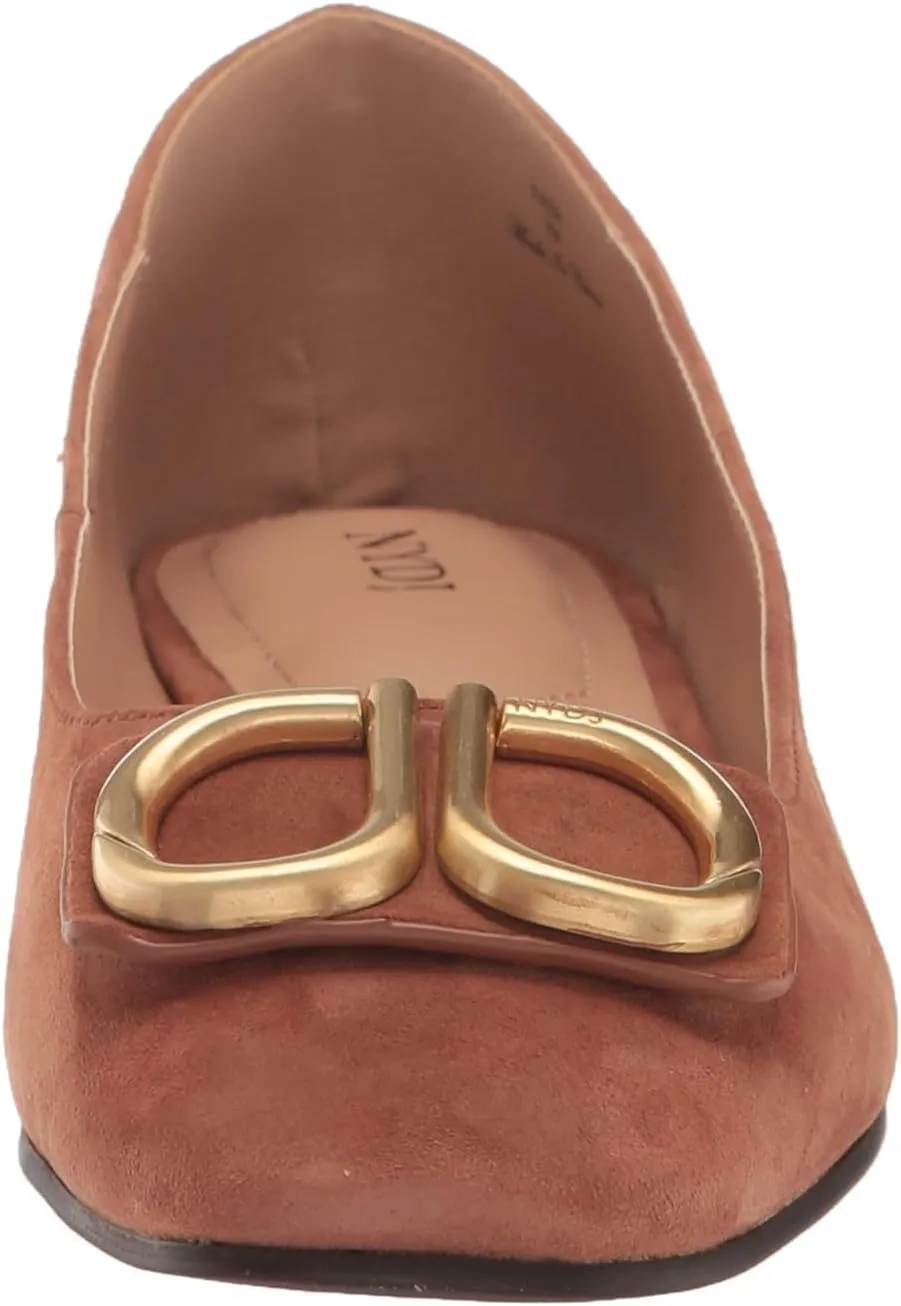 NYDJ Women's Faiza Suede Ballet Flat