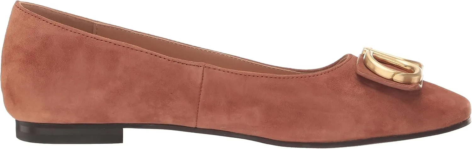 NYDJ Women's Faiza Suede Ballet Flat