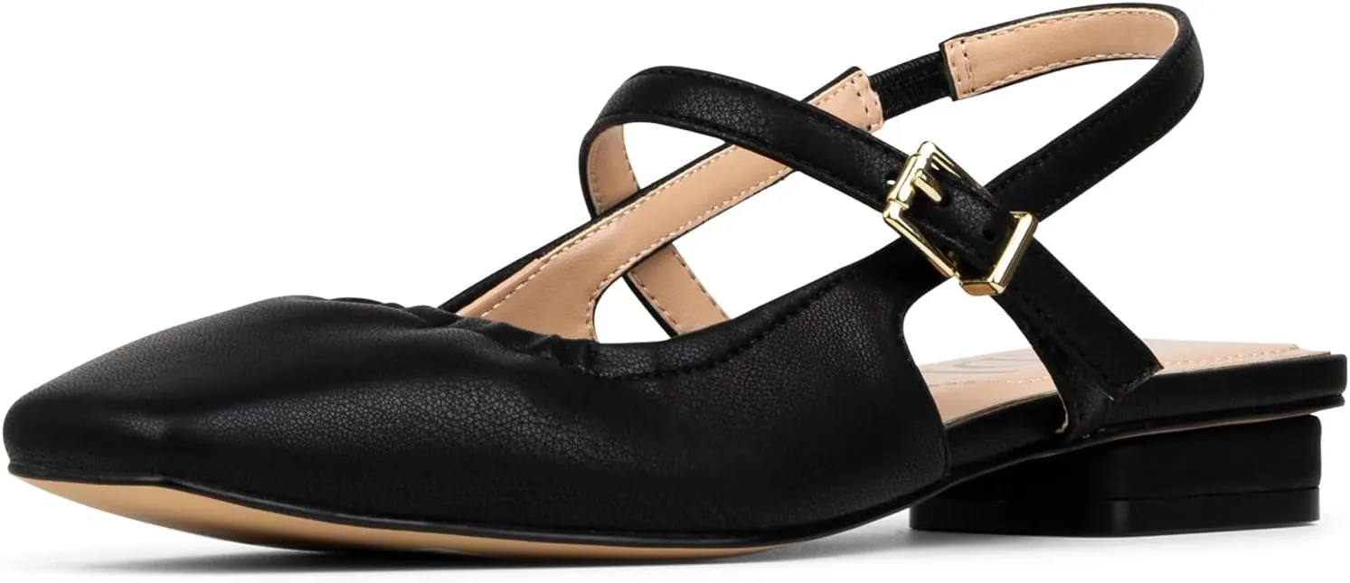 NYDJ Women's Skylie Mary Jane Flat