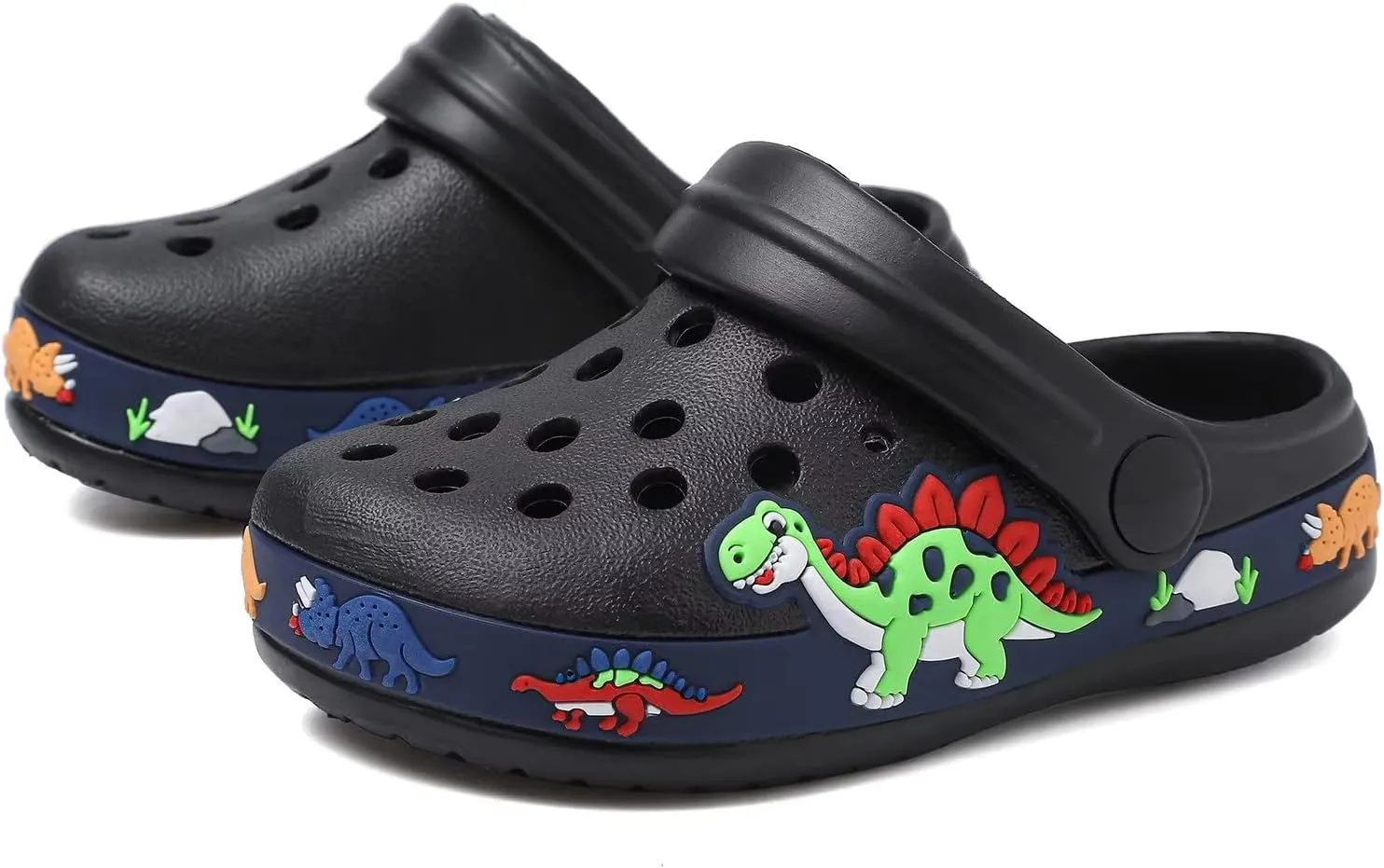 OHSNMAKSL Toddler Clog Slippers Garden Sandals Slip On Water Shoes Sneakers Cartoon Slides for Boys and Girls Children Beach Pool Shower