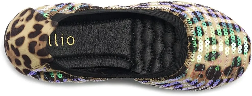 Ollio Women's Shoes Ballet Spangle Comfort Flat ZM1057