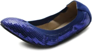 Ollio Women's Shoes Ballet Spangle Comfort Flat ZM1057
