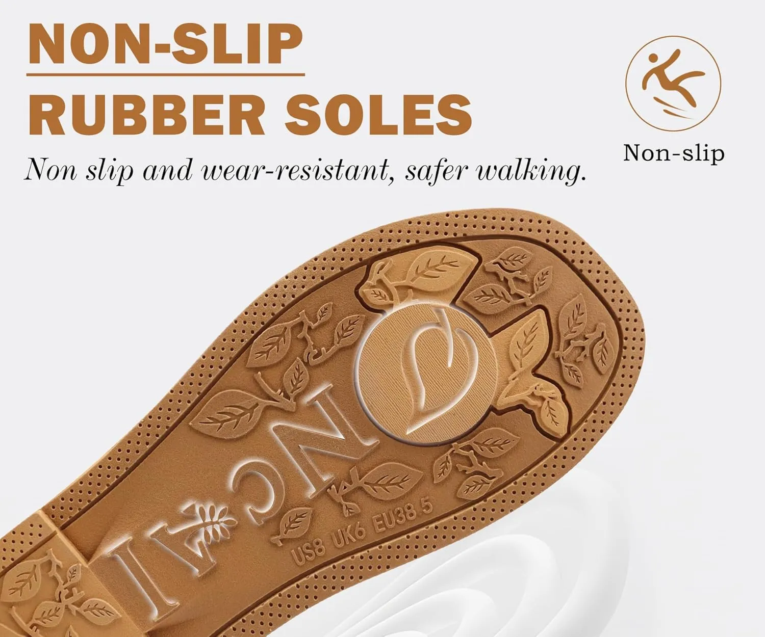 ONCAI Flip Flops for Womens,Flat Dressy Thong Sandals Square Toe with Fashion Summer Beach Comfortable Slip On Rubber Soles Size US 6-11