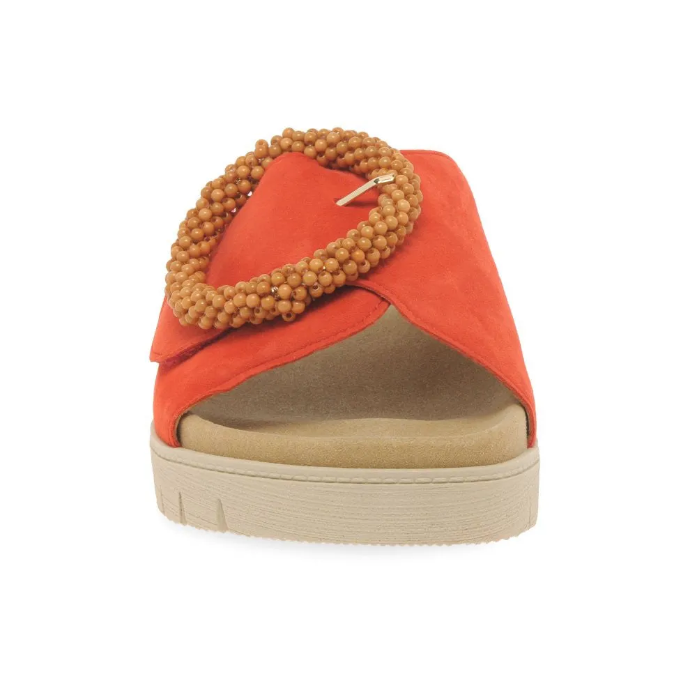 Orange Everly Slip On Mule