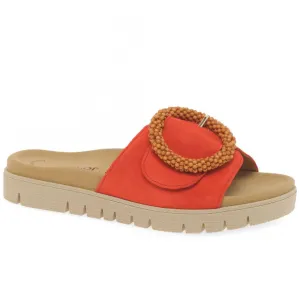 Orange Everly Slip On Mule