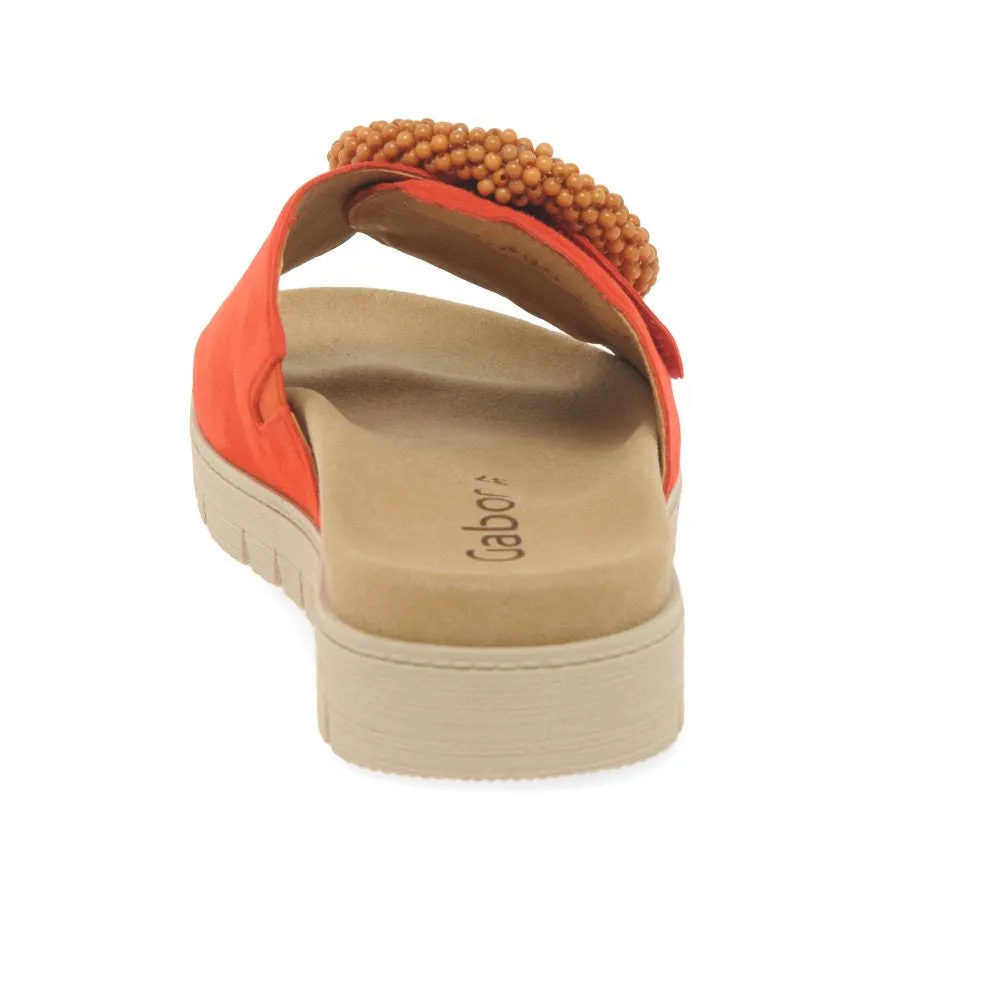 Orange Everly Slip On Mule