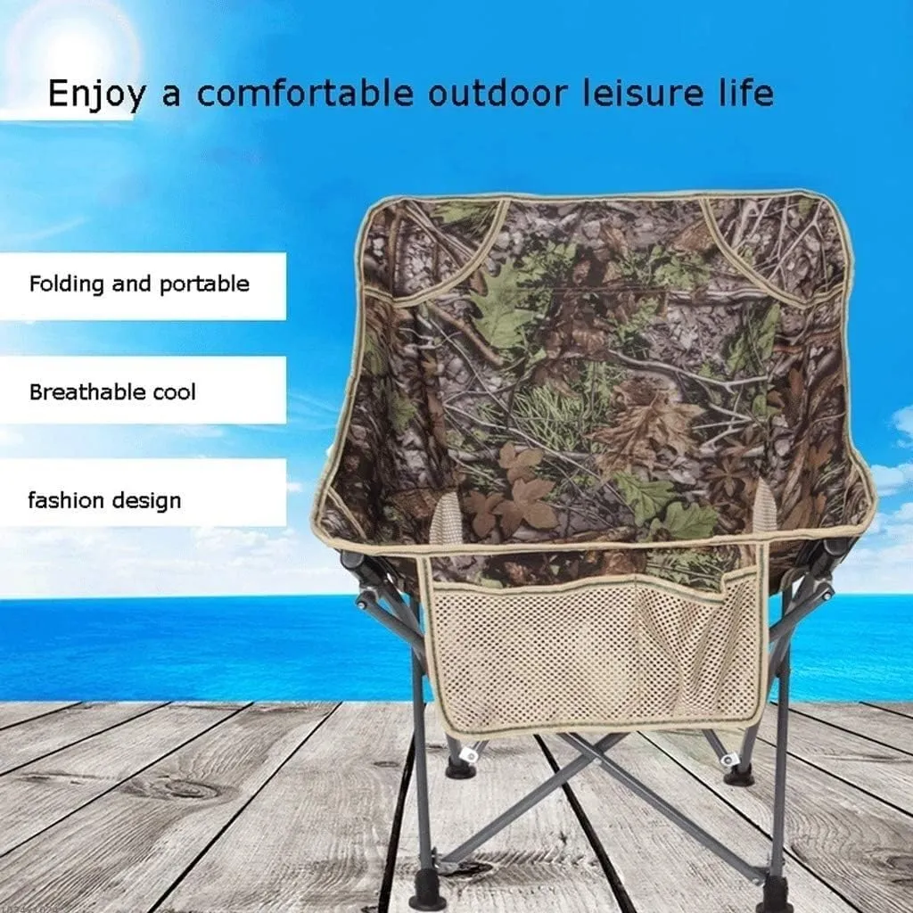 Outdoor Camping Table and Chairs Leisure Field Recliner Wood Grain Furniture Folding Fishing Chair Telescopic Table