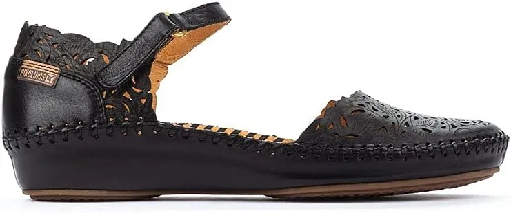 PIKOLINOS Women's Puerto Vallarta 655-0906 Mary Jane Flat, Black, 6.5-7