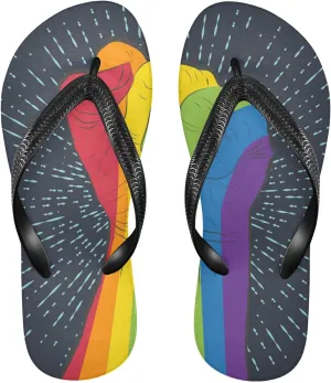 Poeticcity Flip Sandal Men Women Flip Flops for Hotel Spa Home Slippers Bedroom Travel S-XXL