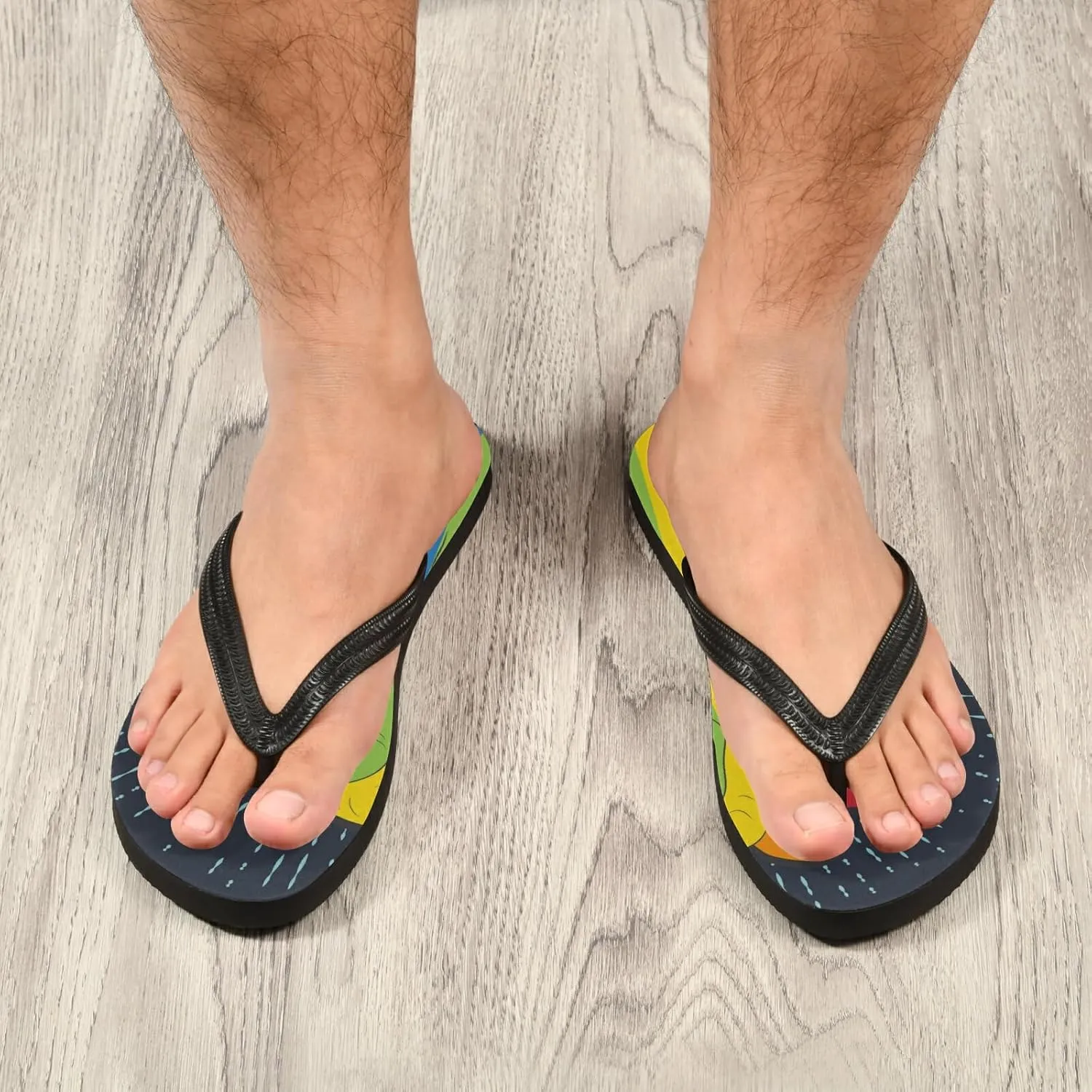 Poeticcity Flip Sandal Men Women Flip Flops for Hotel Spa Home Slippers Bedroom Travel S-XXL