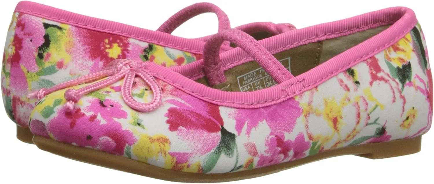 Polo Ralph Lauren Kids Unisex-Child Nellie Pink Floral Canvas-K