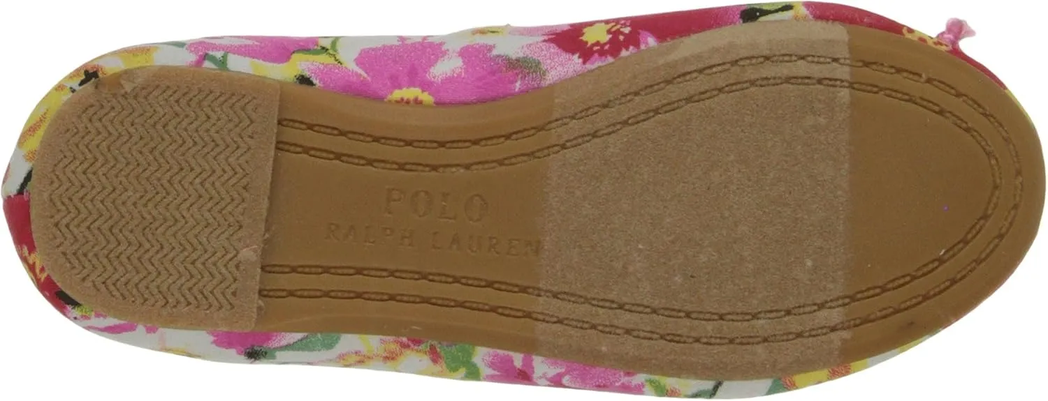 Polo Ralph Lauren Kids Unisex-Child Nellie Pink Floral Canvas-K
