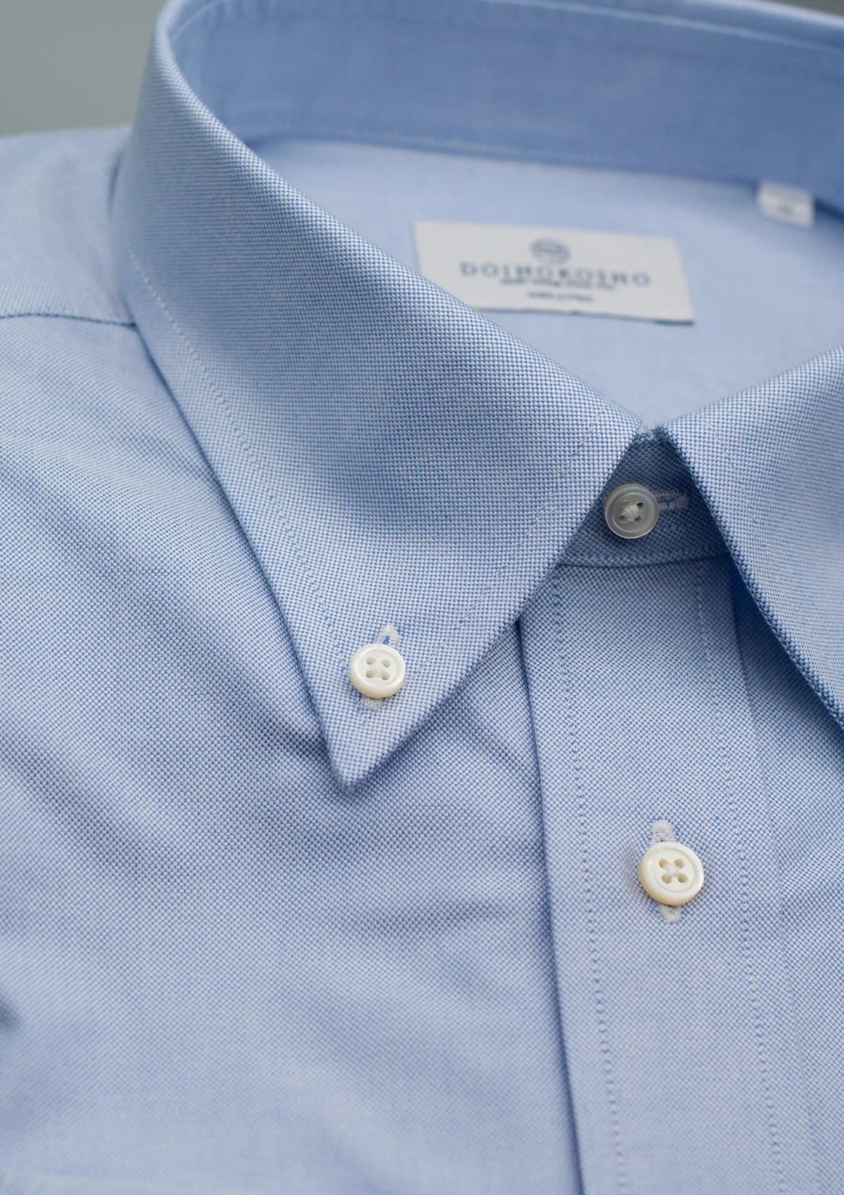 Pre-Order Classic Button Down Oxford American Sea Island Cotton - Blue