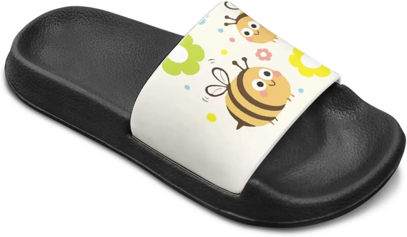 Quick-Dry EVA Kids Sandals Non-Slip Lightweight Slides for Bathroom Pool & Outdoor Play for Little/Big Kids Size 11-3
