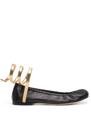 RENE CAOVILLA Flat shoes Black