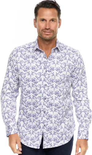 Robert Graham Men's Criswell Long Sleeve Woven Shirt