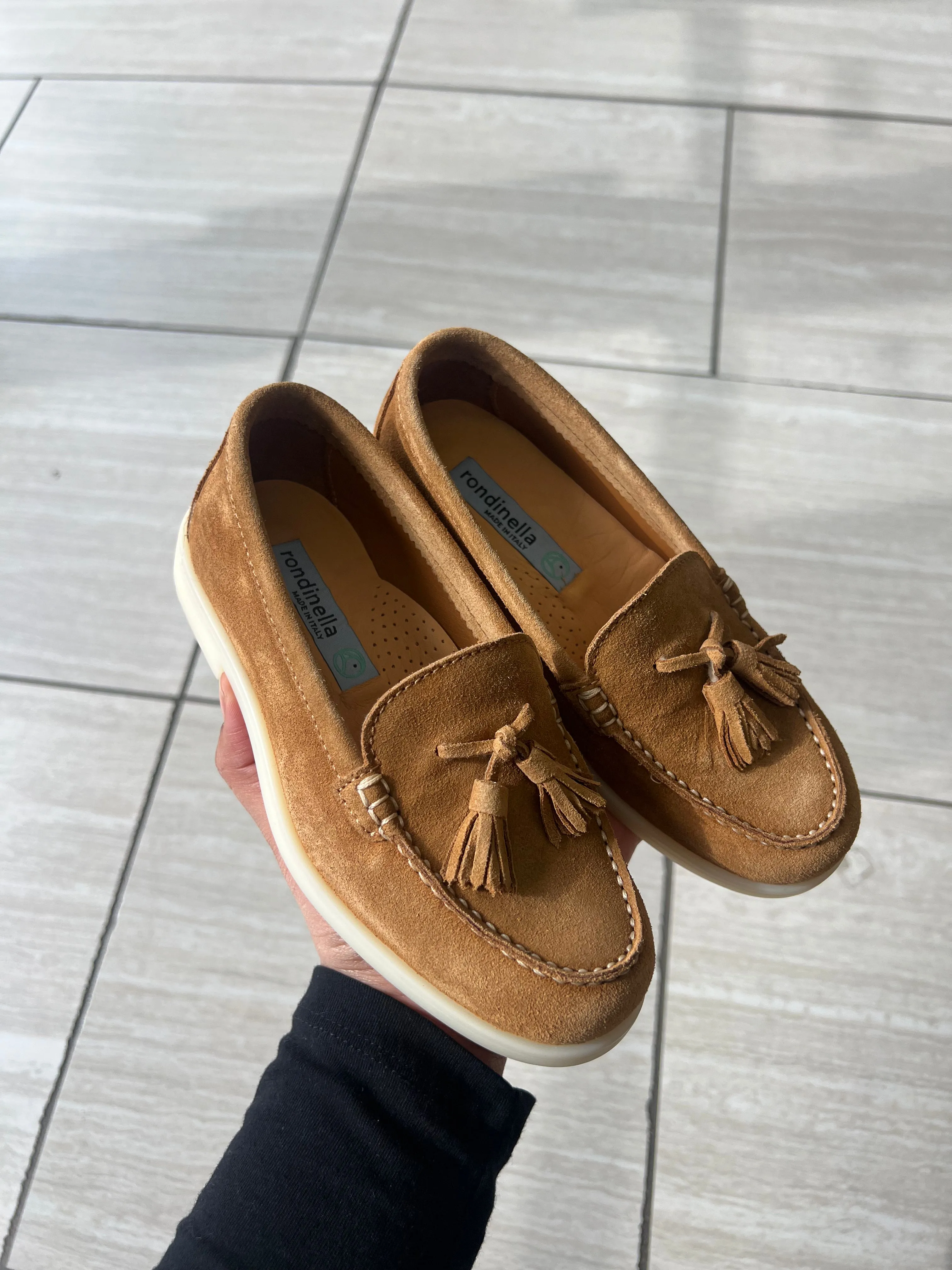 Rondinella Cognac Suede Tassel Loafer