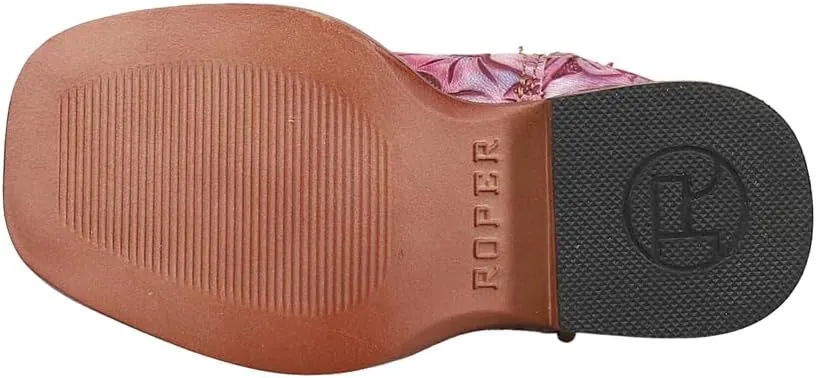 ROPER Toddler Girls Raya Tie Dye Square Toe Casual Boots Mid Calf - Brown, Pink