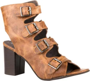 ROPER Womens Milo Gladiator Block Casual Sandals Casual High Heel 3" & Up - Brown