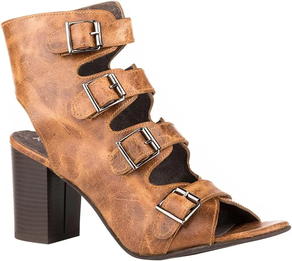 ROPER Womens Milo Gladiator Block Casual Sandals Casual High Heel 3" & Up - Brown