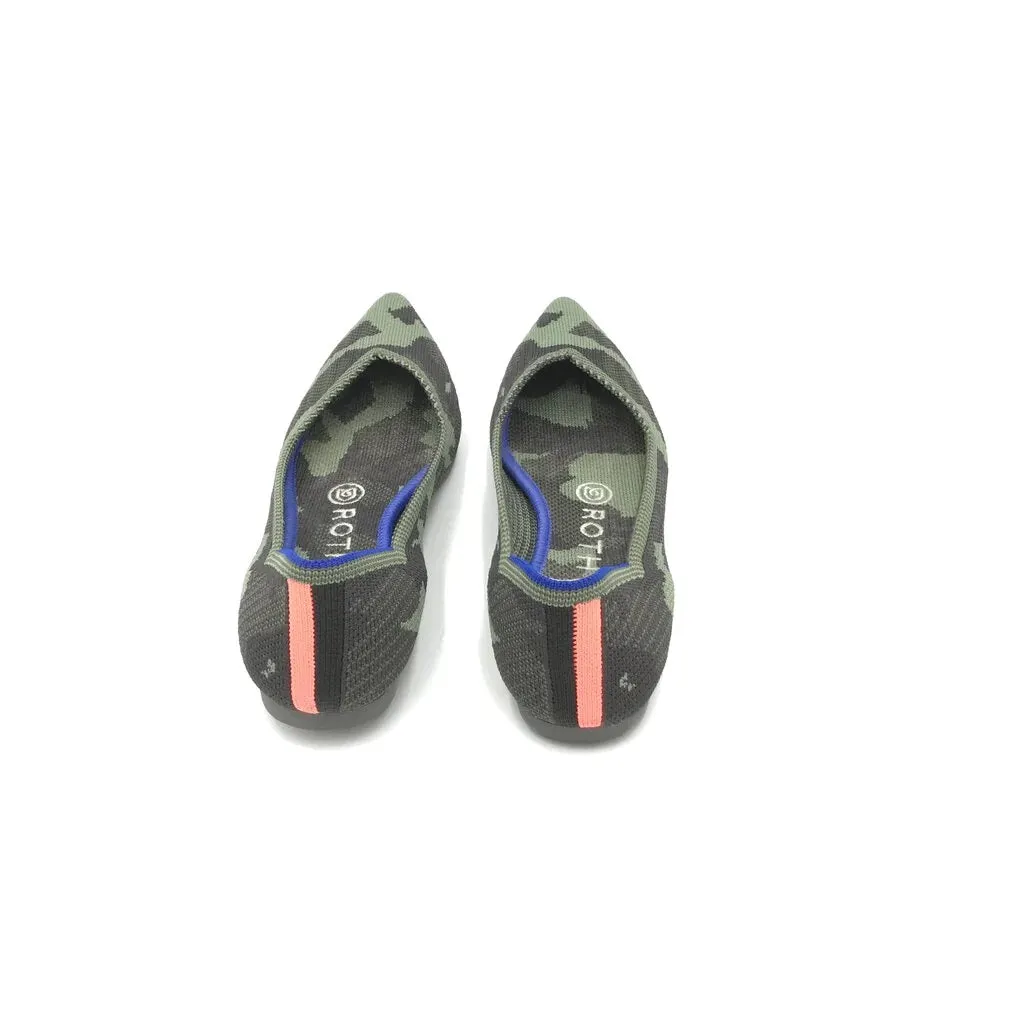 ROTHY'S CAMO BALLET FLAT SHOES