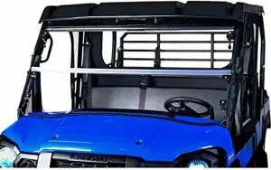 Seizmik UTV Versa-Fold Windshield Compatible with Kawasaki Mule Pro DX/DXT/FX/FXT/FXR 2015-2025 UTV Models | Double Hard Coated | Scratch Resistant Polycarbonate | Side by Side Accessories