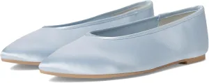 Seychelles Women's Georgette Satin Ballet Flat, Light Blue, 7.5